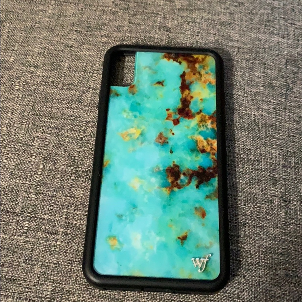 Wildflower XS Max Turquoise phone case